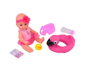 Dukker, Bamser & Utstyr - Baby Rose Drinking and Peeing Doll 30cm with Accessories - 27684