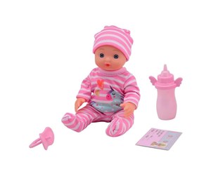 Dukker, Bamser & Utstyr - Baby Rose Drinking and Peeing Baby Doll 17cm - 27709