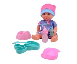 Dukker, Bamser & Utstyr - Baby Rose Drinking and Peeing Baby Doll 20cm - 27710