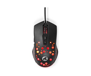 Mus - Nedis Gaming - mouse - USB - black - Mus - Optisk - 7 - Svart - GMWD410BK