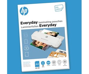 Laminering - HP Everyday Laminating Pouches A4 80 micron (100) - 9154