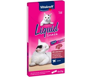 Katt - Vitakraft - Liquid Snack with Liver Sausage + Biotin 6x15g - 58066