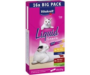 Katt - Vitakraft - Liquid Snack Multipack with chicken and beef for cats 16x15gr - (58554) - 58554