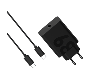 Mobil - Adaptere og ladere - Motorola TurboPower 68W Power Adapter - Black (incl. USB-C cable) - PG38C06281