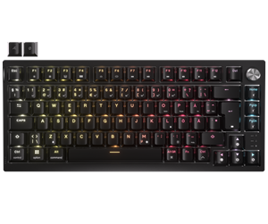 Tastatur - Corsair K65 Plus Wireless 75% - MLX Fusion - Gamingtastatur - Uten numpad - Nordisk - Svart - CH-91D441F-ND