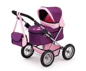 Dukker, Bamser & Utstyr - Bayer Design Doll's Pram Trendy - Plum (13057AA) - 13057AA