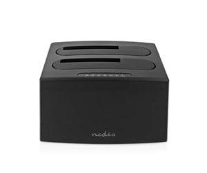 Harddisk - Tilbehør - Nedis HDDUDB3210BK storage drive docking station - HDDUDB3210BK