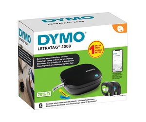 Etikettskriver - DYMO LetraTag 200B Bluetooth-etikettmaskin valuepack - 2179979