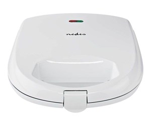 Smørbrødgriller - Nedis Smørbrødgriller KASM110FWT - sandwich maker - white - KASM110FWT