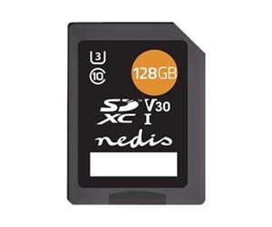 Minnekort - Nedis - flash memory card - 128 GB - SDXC UHS-I - MSDC128100BK