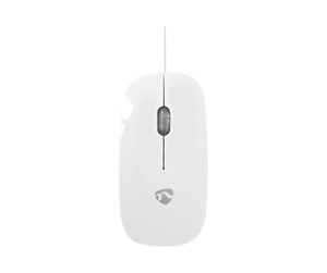 Mus - Nedis - mouse - USB - white - Mus - Optisk - 3 knapper - Hvit - MSWD200WT