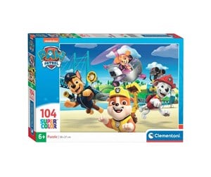 Puslespill - Clementoni Jigsaw Puzzle Super Color PAW Patrol 104pcs. Gulv - 27265