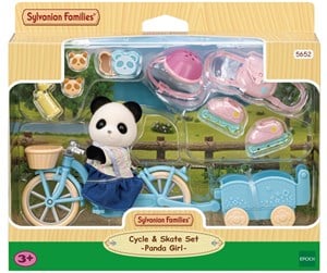 Dukker, Bamser & Utstyr - Sylvanian Families Cycle & Skate Set - Panda Girl - 5652