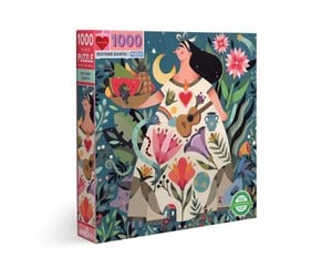 Puslespill - eeBoo Puzzle 1000 pcs - Mother Earth - EPZTMOE