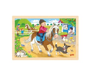 Puslespill - Goki Pony Farm 24 pcs Tre - 57412