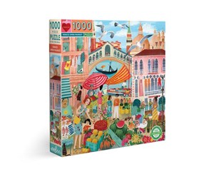 Puslespill - eeBoo Puzzle 1000 pcs - Venice Open Market - EPZTVCE