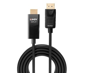 Skjermkabel - Lindy DisplayPort to HDMI Cable - 2m - 40926