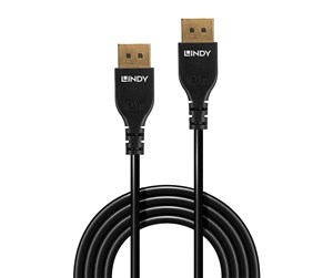 Skjermkabel - Lindy Slim DisplayPort 1.4 Cable - 1m - 36461