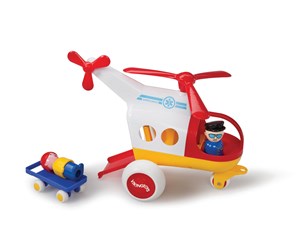 Leketøysbil - Viking Toys Jumbo Ambulance Helicopter - 130010