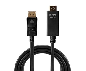 Skjermkabel - Lindy DisplayPort to HDMI Cable - 1m - 36921