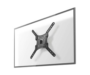 Veggmontering, AV-braketter & AV-møbler - Nedis TVWM1330BK bracket - full-motion - for TV - black 30 kg 55" 100 x 100 mm - TVWM1330BK