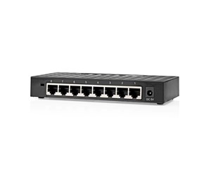 Switch/splitter - Nedis NSWH8P110BK network switch - NSWH8P110BK