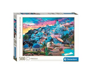 Puslespill - Clementoni Jigsaw Puzzle Greece View 500pcs. Gulv - 35149