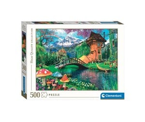 Puslespill - Clementoni Jigsaw Puzzle The Old Shoe House 500pcs Gulv - 35522