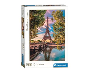 Puslespill - Clementoni Jigsaw Puzzle Along The Seine 500pcs. Gulv - 35524