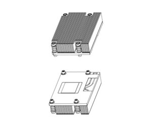 Prosessor-kjøler - Dell - processor heatsink - for CPU 95W or higher customer kit - CPU Kjøleribbe (uten vifte) - 412-BBJD