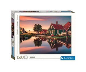 Puslespill - Clementoni Jigsaw Puzzle Zaanse Schans 1500 pcs. Gulv - 31696