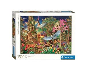 Puslespill - Clementoni Jigsaw Puzzle Woodland Fantasy Garden 1500 pcs. Gulv - 31707