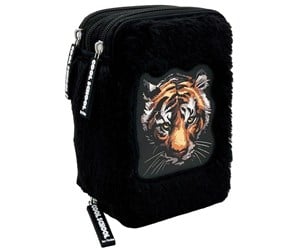 Skole - Tinka Triple Pencilcase - Tiger Black - 8-804207