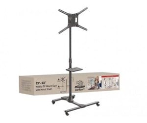 Veggmontering, AV-braketter & AV-møbler - Barkan Mobile TV stand with metal shelf 50 kg - SW411H