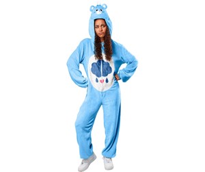 Kostymer - Rubies Care Bears – Grumpy Bear Adult Onesie (Size L) - 702764L000