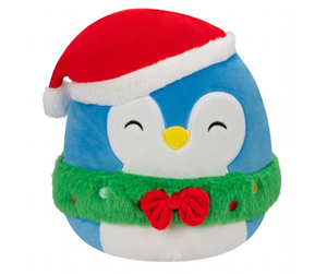 Dukker, Bamser & Utstyr - Squishmallows Blue Penguin With Wreath And Hat - 0196566216822