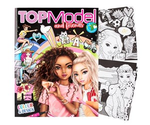 Kreative leker - Topmodel Colour & Design Book - 412451