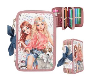 Skole - Depesche TOPModel Triple Pencil Case VELO FLEUR - 412921