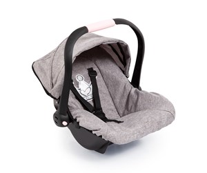 Dukker, Bamser & Utstyr - Bayer Design Deluxe Car Seat with Canopy for Dolls - Grey (67910AA) - 67910AA