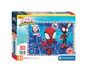 Puslespill - Clementoni Jigsaw Puzzle Super Color Marvel Spidey 30 pcs. Gulv - 20285