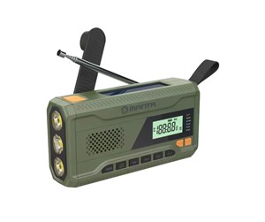 DAB, nettverks- og klokkeradio - Manta Portable Emergency Radio - FM - Mono - Grønn - RDI401G