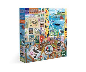 Puslespill - eeBoo Puzzle 1000 pcs - Seabirds - EPZTSAB