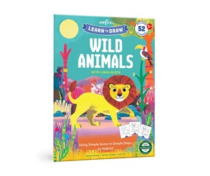 Kreative leker - eeBoo Learn to Draw - Wild Animals - EARTBK7