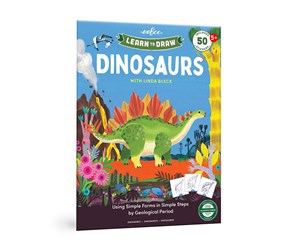 Kreative leker - eeBoo Learn to Draw - Dinosaurs - EARTBK6