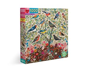 Puslespill - eeBoo Puzzle 1000 pcs - Songbirds Tree - EPZTSBD