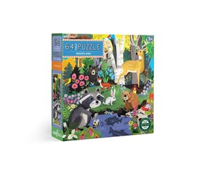 Puslespill - eeBoo Puzzle 64 pcs - Woodland - EPZWDL