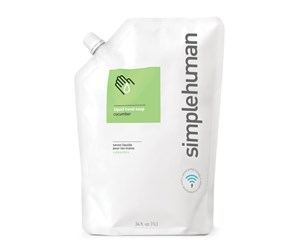 Kroppspleie - Simplehuman 1L flytende håndsåpe refill pose, agurk - CT1020