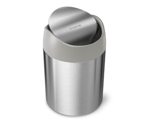 Avfallssortering - Simplehuman 1,5L mini søppelbøtte, børstet - CW2084