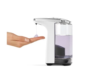 Såpedispensere - Simplehuman 237 ml sensorpumpe, hvit plast - ST1018