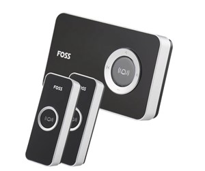 Elektriske apparater - Foss Europe TREND Doorbell DESIGN - Optional ringing sound Black - 102003-2